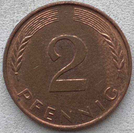 Германия 2 пфеннига 1995 г. F