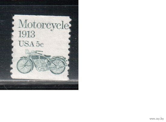 США-1983, (Мих.1662) , * (без клея) , Стандарт, Транспорт, Мотоцикл(одиночка),