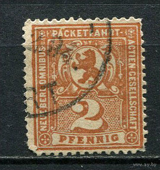 Германия - Берлин (B.) - Местные марки - 1894/1895 - Герб 2Pf - [Mi.50] - 1 марка. Гашеная.  (Лот 71Db)