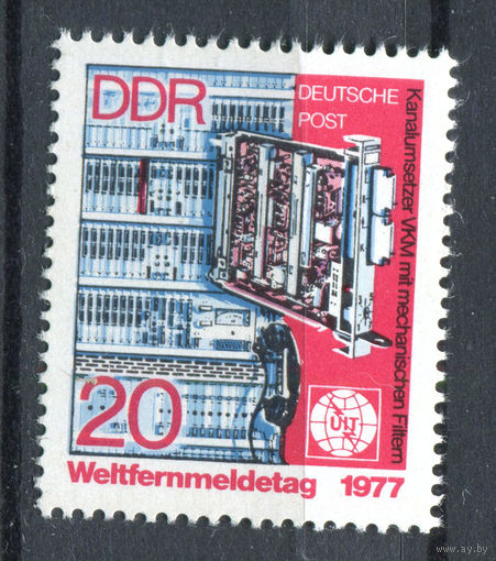 ГДР - 1977г. - Всемирный день удалённой связи - полная серия, MNH [Mi 2223] - 1 марка