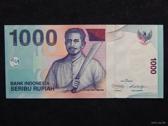 Индонезия 1000 рупий 2013г.AU