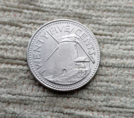 Werty71 Барбадос 25 центов 1981 Сахарная мельница Моргана Льюиса