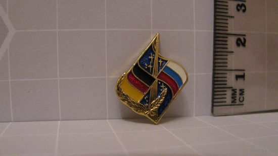 Значок "Совместный полёт Германия - Россия"