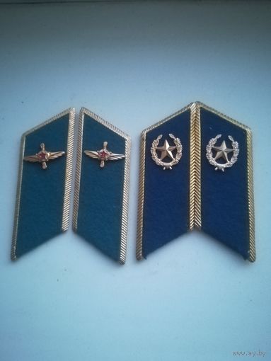 Петлицы ВВС и КГБ СССР.