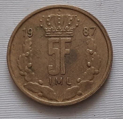 5 франков 1987 г. Люксембург