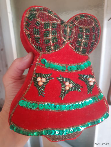 Шкатулка новогодняя.  Фонарик. 1998 год.