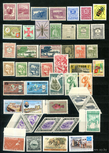 Марки разных стран 2 - 40+ марок - MNH, MLH, MH. #O-W-64-E-1