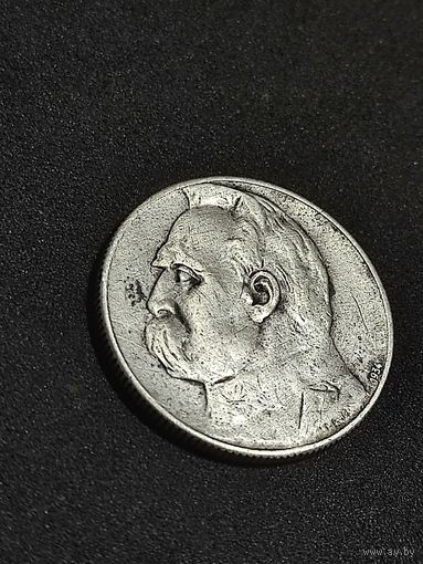 5 злотых. Легионер. Польша. 1934 г.