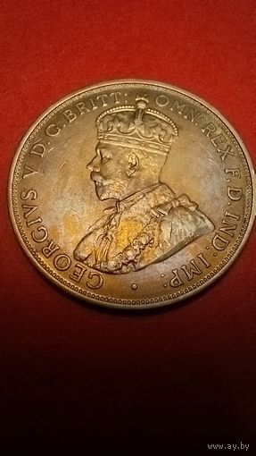 1/12 Шиллинга 1945 Джерси (Великобритания). Георг Тощий. Медь. Супер Штемпельный Нульц. (4)