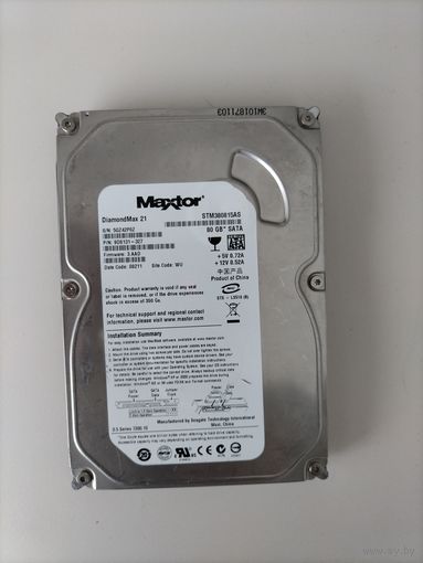 Жёсткий диск Maxtor 80 GB.