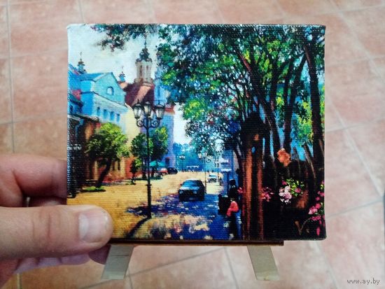 Мини принты "старый витебск", репродукция, по 30р каждый. 11х12.5см. с подставкой высота 15см
