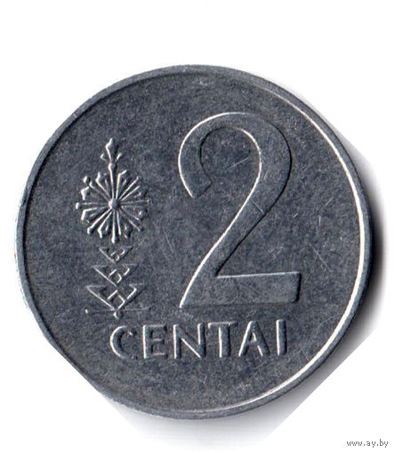 Литва. 2 цента. 1991 г.