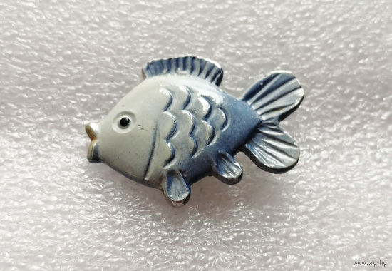 Рыба. Детский Значок. Мультфильмы. Сказки. СССР #0693-UP18