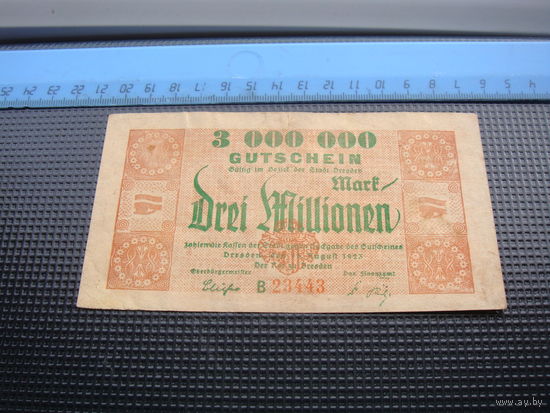 Германия 3000000 3 миллионов  марок 1923