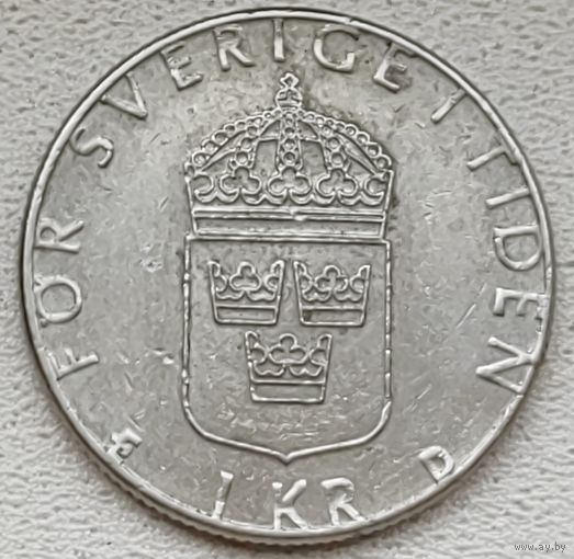Швеция 1 крона 1989