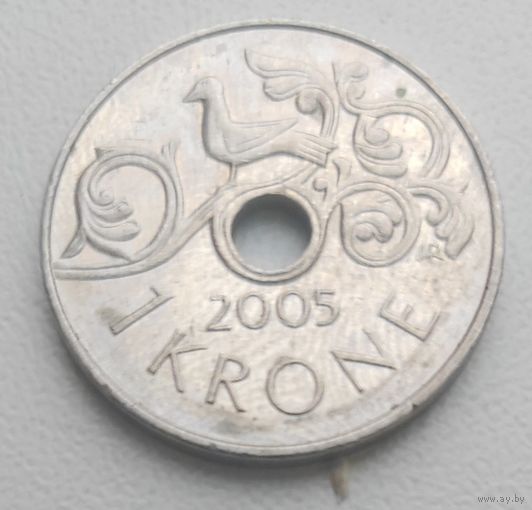 Норвегия 1 крона 2005_KM# 462