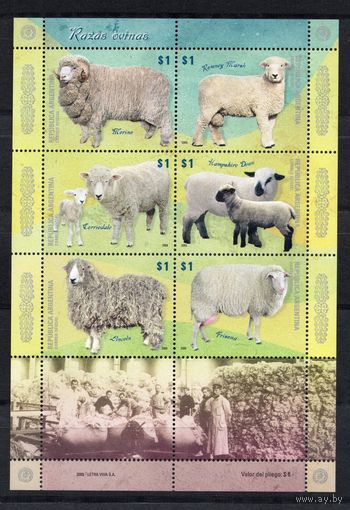 Аргентина 2009. Фауна. Овцы малый лист 3278