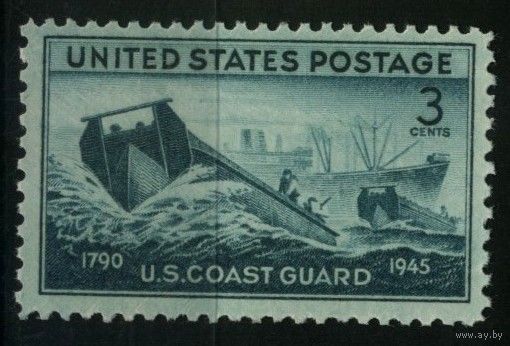США - 1945 [Mi. 541]** MNH Достижения Береговой охраны США во Второй мировой войне
