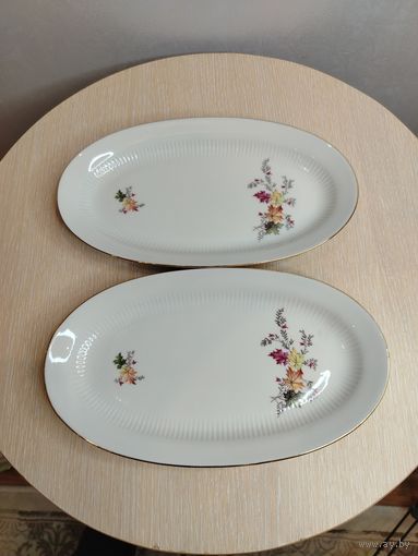 Все лоты с 1 Рубля. 2 Сервировочных блюда. Колтиз. ГДР. Colditz.