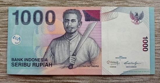 Werty71 Индонезия 1000 рупий 2011 UNC банкнота
