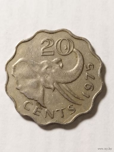 Свазиленд 20 центов 1975