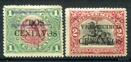Гватемала - 1916г. - национальные символы - 2 марки - гашёная, MH. #4-W1-103-A-1