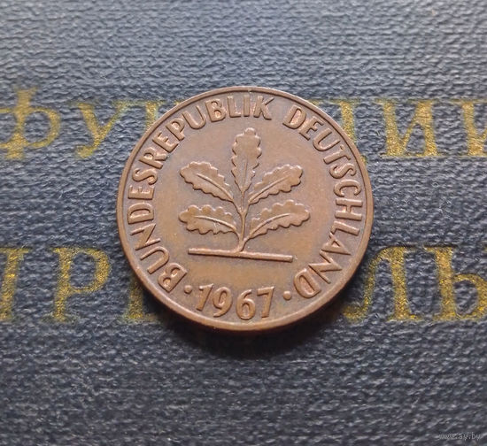 2 пфеннига 1967 (J) Германия ФРГ #01 XF