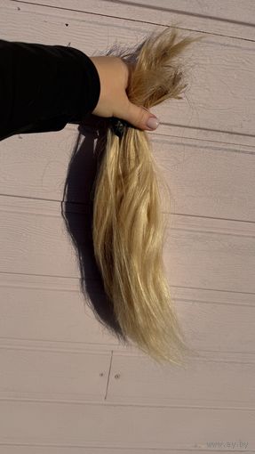 Волос натуральный блонд