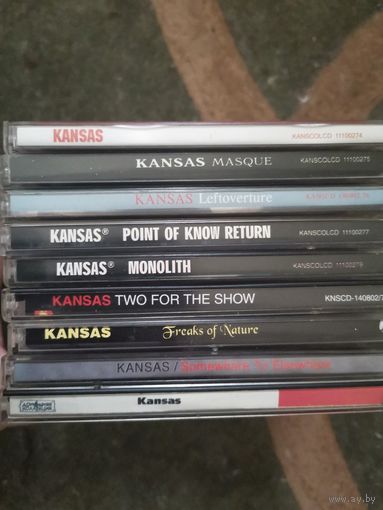 8pcs audio CDs rock Albums kansas 10р за диск