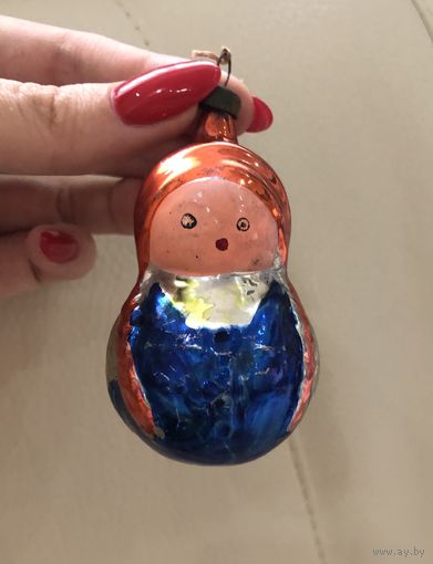 Елочная игрушка НЕВАЛЯШКА СССР