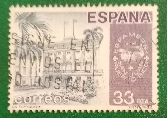 Испания 1982. Здание Ла-Форталеса в Сан-Хуан Пуэрто-Рико