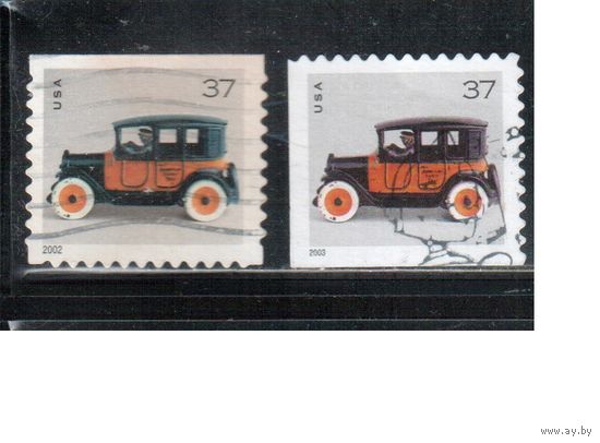 США-2002 (Мих.3621 I+II) , гаш. , Стандарт,Транспорт, , 2 выпуска (2002 и 2003 гг)(2)