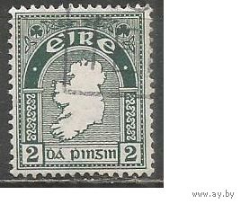 Ирландия. Карта страны. 1922г. Mi#43.
