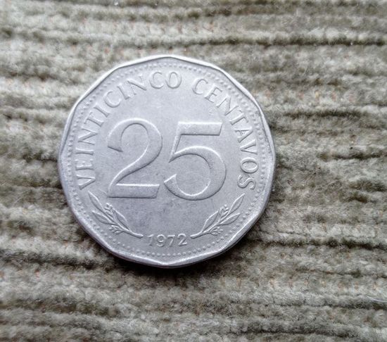 Werty71 Боливия 25 сентаво 1972