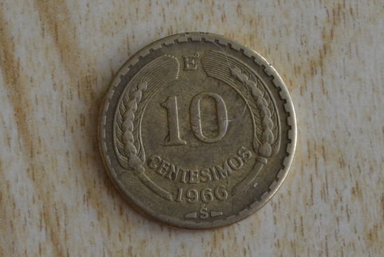 Чили 10 сентесимо 1966