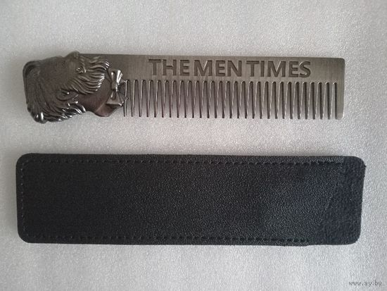 Металлическая расческа Gentelman из нержавеющей стали 14,8см x 3см