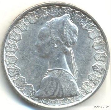 Италия. 500 лир 1958 г. Каравеллы.