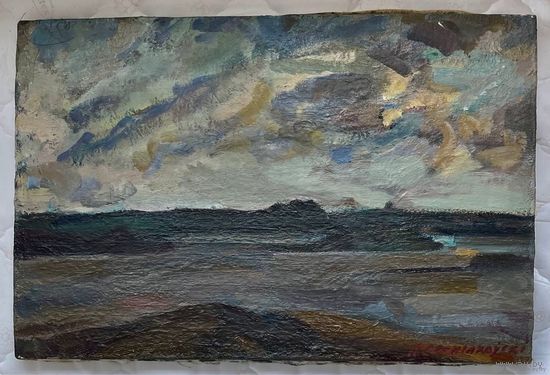 Свентоховский П.В Пейзаж. Холст, масло. Размер 39х59 см.