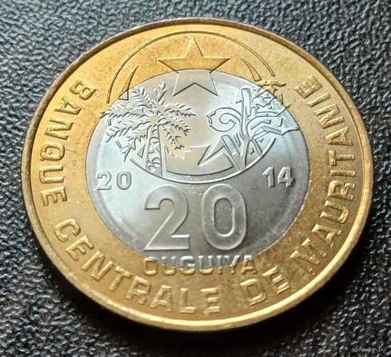 Мавритания 20 угий, 2014