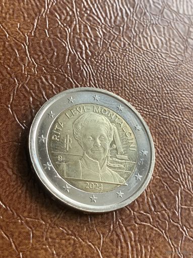 Италия 2 евро 2024 Рита Леви-Монтальчини UNC