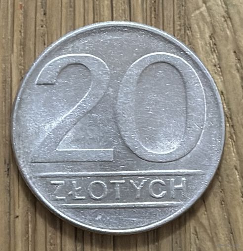 Монета Польши 20 Злотых 1987 г.