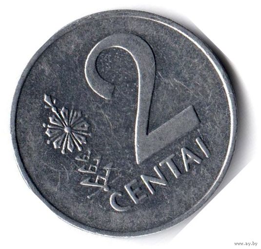 Литва. 2 цента. 1991 г.