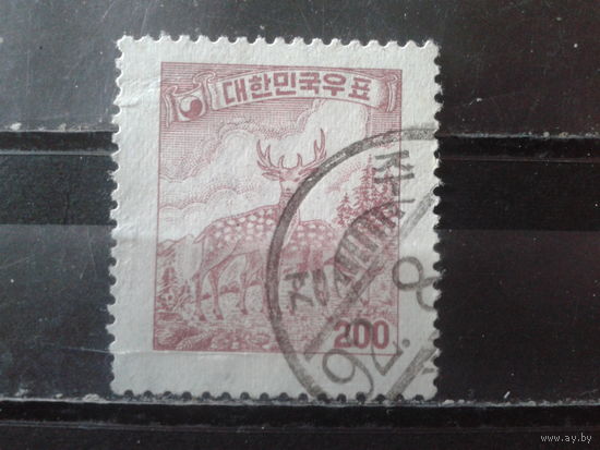 Корея Южная, 1957. Пятнистый олень