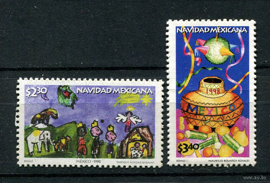 Мексика - 1998 - Рождество - [Mi. 2754-2755] - полная серия - 2 марки. MNH.