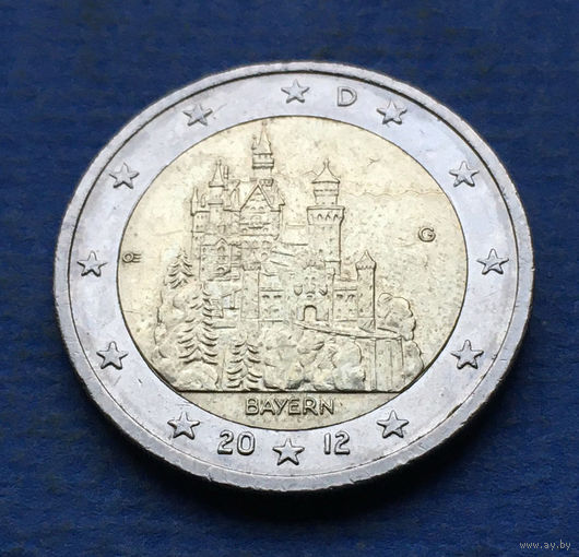 Германия 2 евро 2012 G Бавария