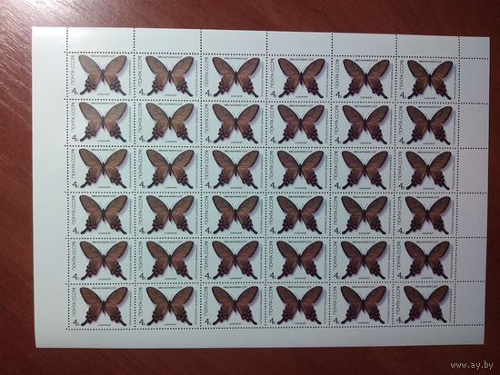 Лист чистых марок СССР 1987. ФАУНА. АЛКИНОЙ