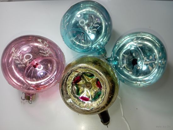 Ёлочные игрушки - Фонарики . СССР .