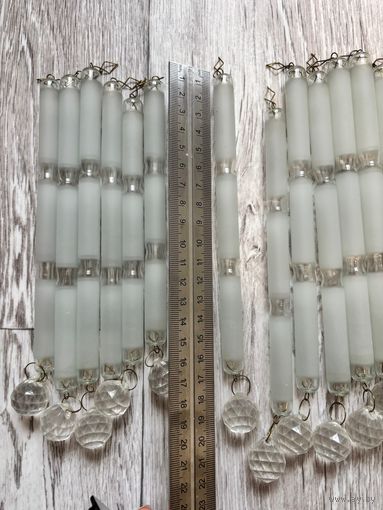 Трубочки для люстры, подвески ''под хрусталь'' с маленьким шариком (по 1 р./шт.)