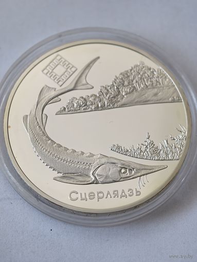 20 рублей 2007 год. Стерлядь. Заказник "Днепро-Сожский".