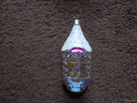 Елочная игрушка СССР. ДОМ. Редкий.